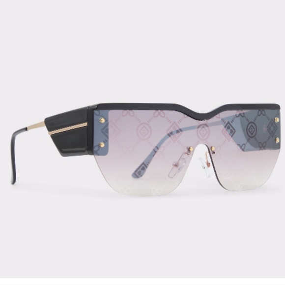 Aldo Shield Sunglasses-Black - Picture 9 of 17